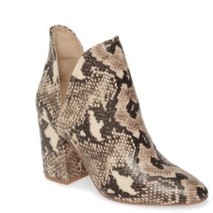 Steve Madden Rookie Snake Print Bootie Size 7.5